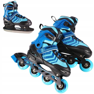 Kolieskové korčule Nils Extreme NH18192A Black, Blue, veľkosti 39-43
